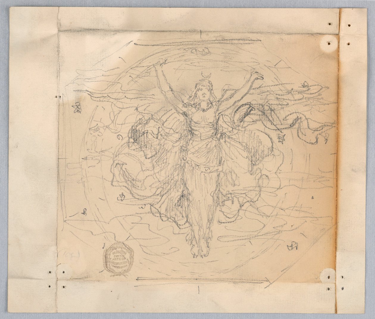 Studie voor "Zodiac" door Francis Augustus Lathrop