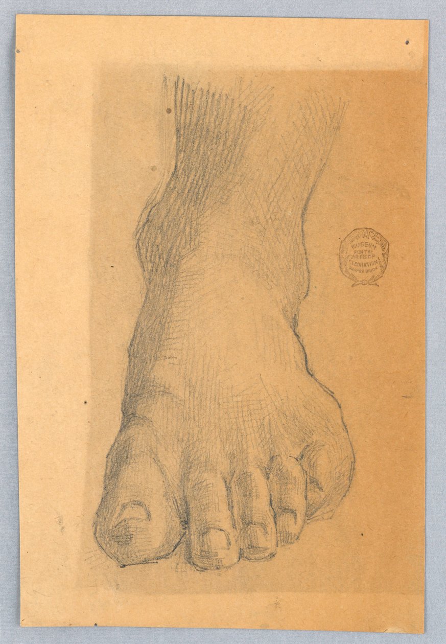 Studie van Linker Voet door Francis Augustus Lathrop