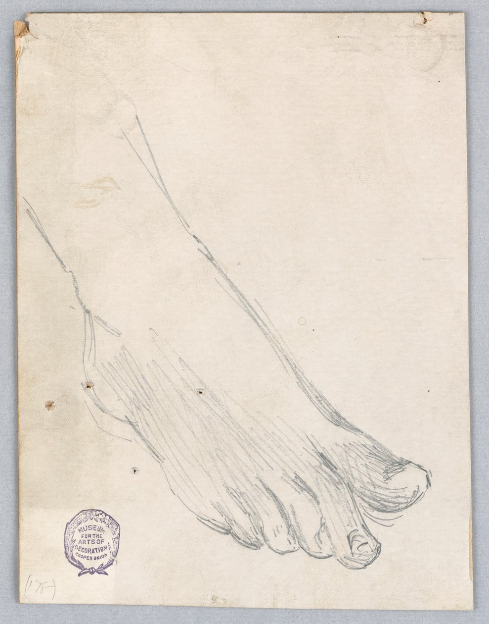 Studie van Rechtervoet door Francis Augustus Lathrop