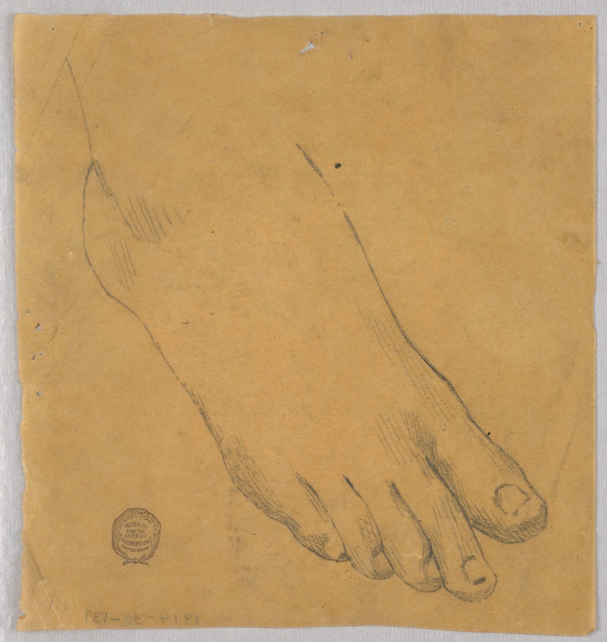 Studie van een rechtervoet door Francis Augustus Lathrop
