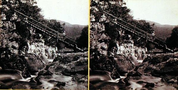Bettws-y-Coed, de mijnwerkersbrug door Francis Bedford