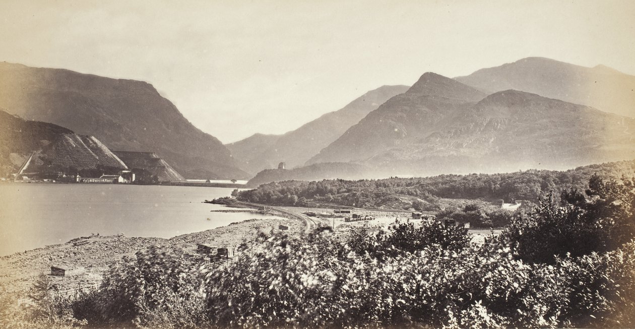 Llanberismeren, Snowdon en de pas (527) door Francis Bedford
