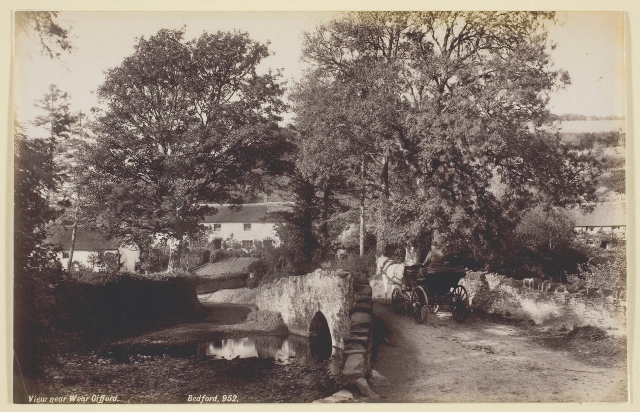 Uitzicht nabij Wear Gifford door Francis Bedford