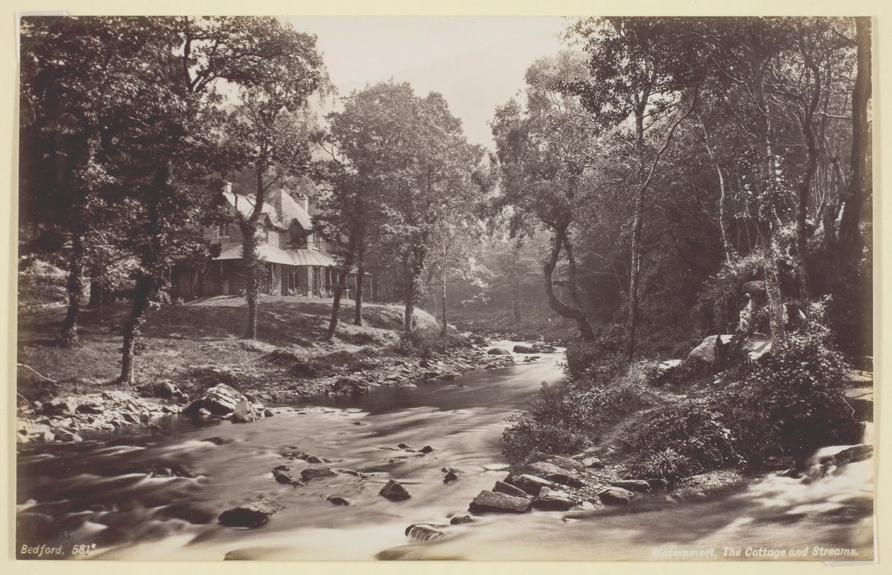 Watersmeet, Het Huisje en Stroompjes, 1860-94 door Francis Bedford