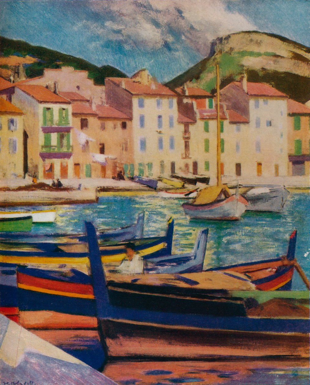 De haven, Cassis, ca. 1924 door Francis Campbell Boileau Cadell