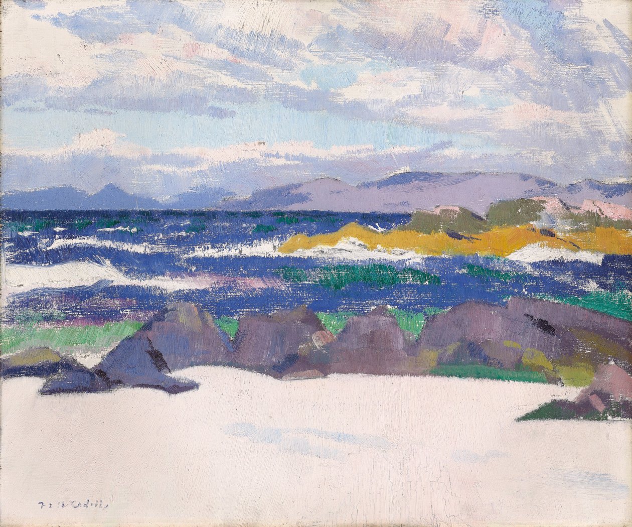 De kustlijn, Iona door Francis Campbell Boileau Cadell