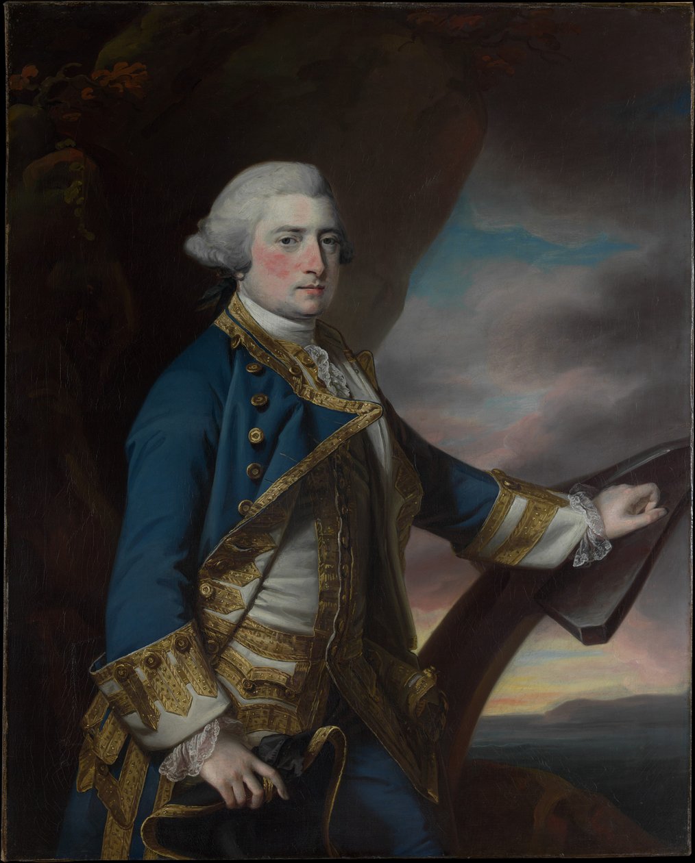 Admiraal Harry Paulet (1719/20-1794), zesde hertog van Bolton door Francis Cotes
