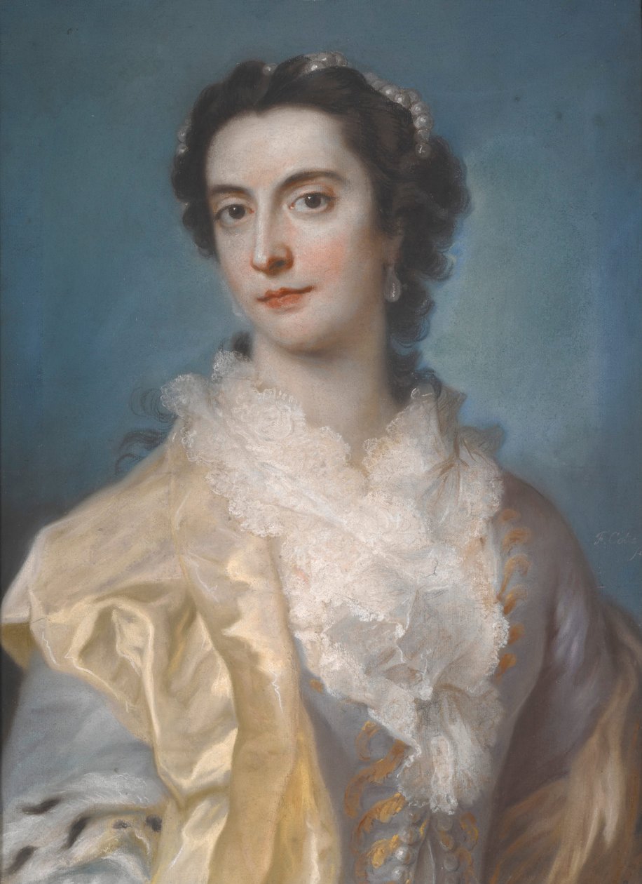 Portret van een dame door Francis Cotes