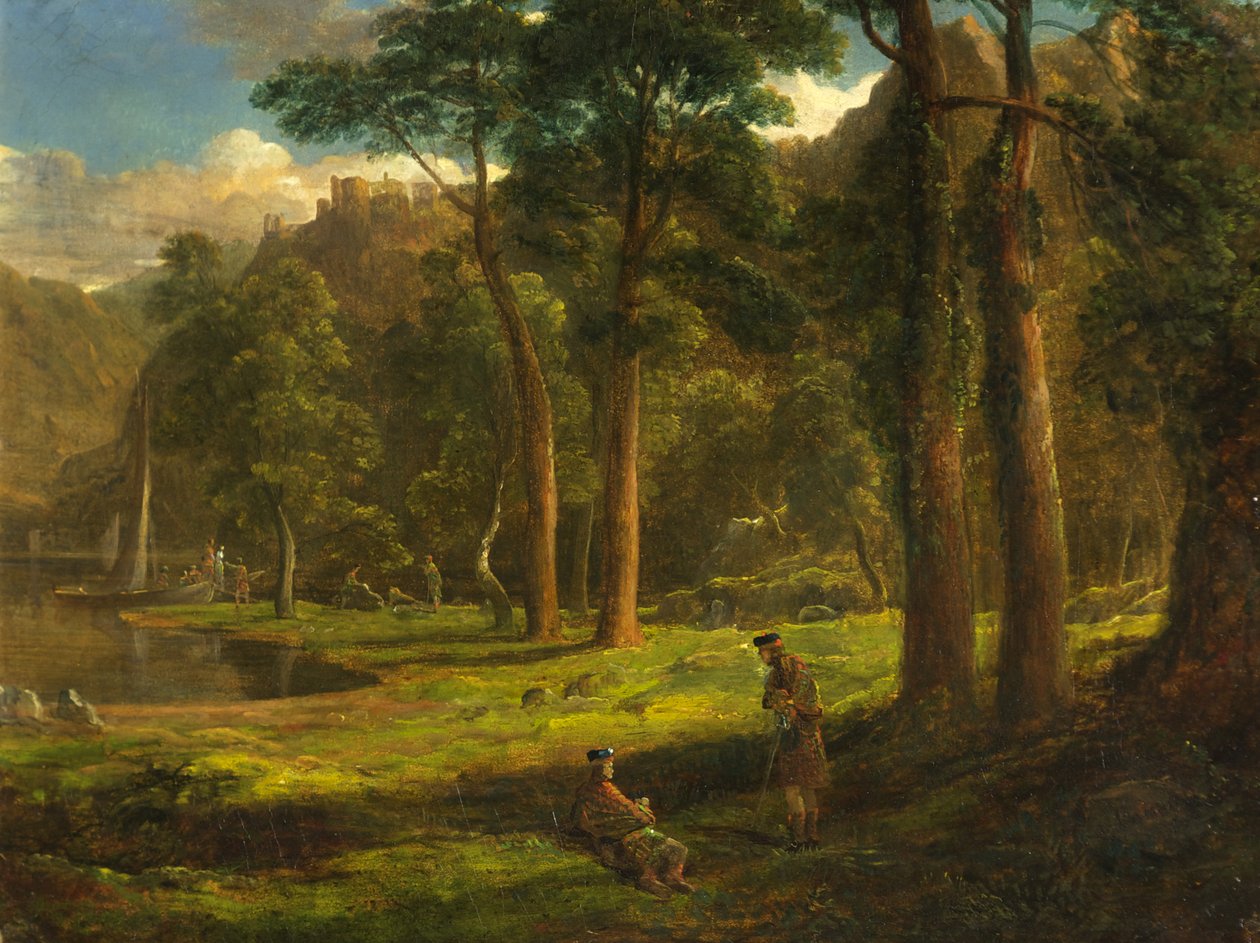 Krijgers Rustend in een Bergvallei door Francis Danby
