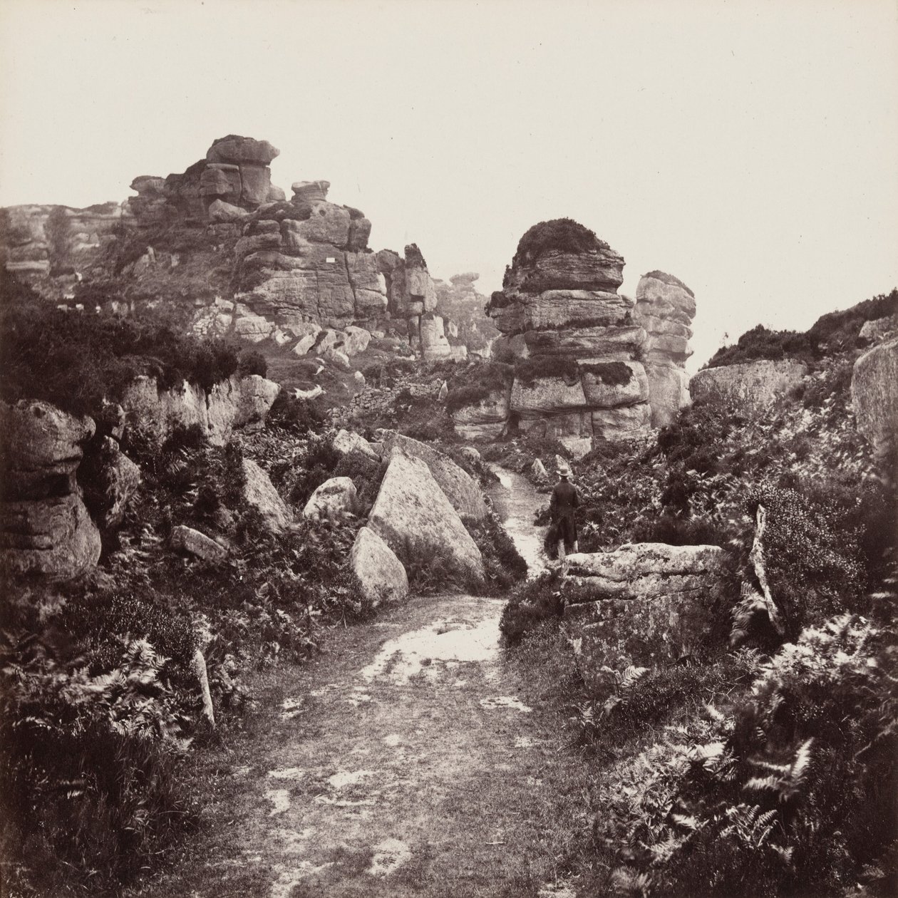 Brimham-rotsen, Yorkshire door Francis Frith