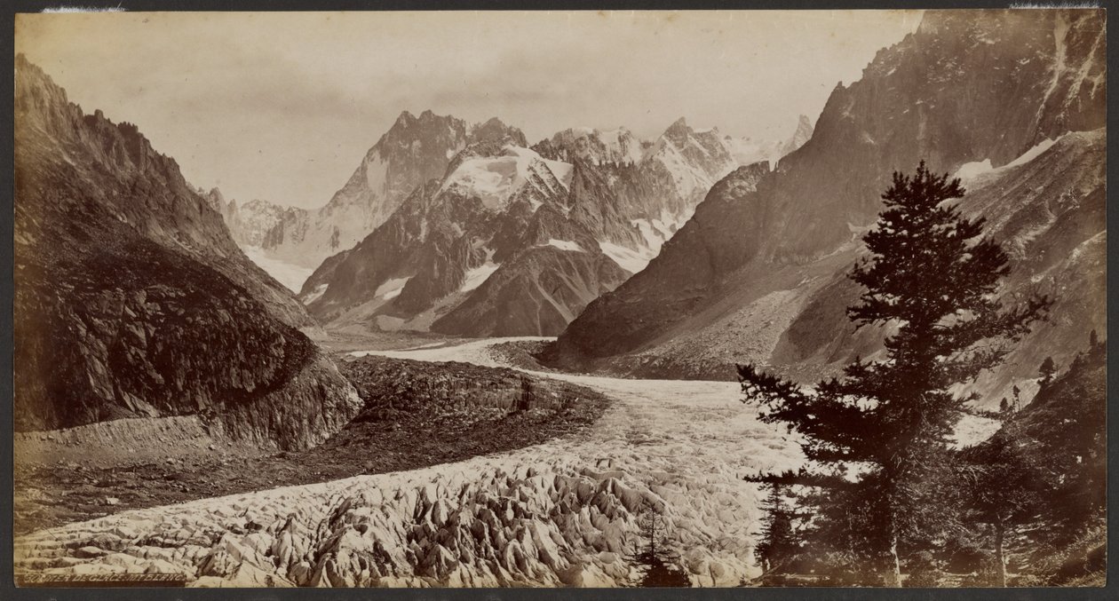 Mer de Glace, Mont Blanc door Francis Frith