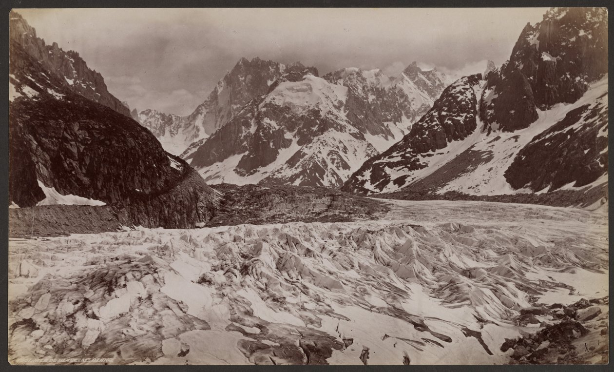 Mer de Glace, Mont Blanc door Francis Frith