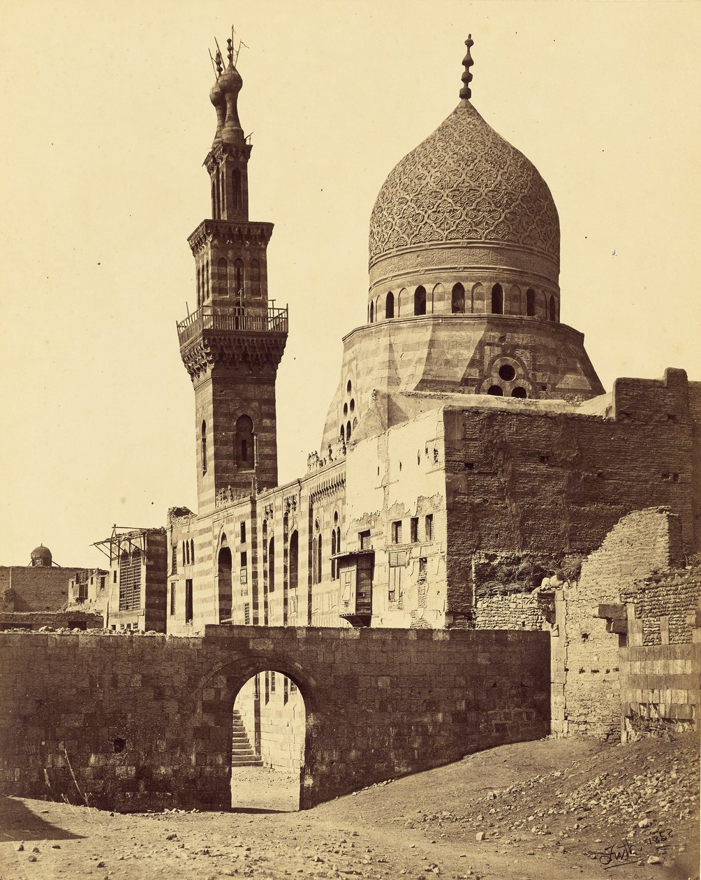 De moskee van emir Akhoor, Caïro door Francis Frith