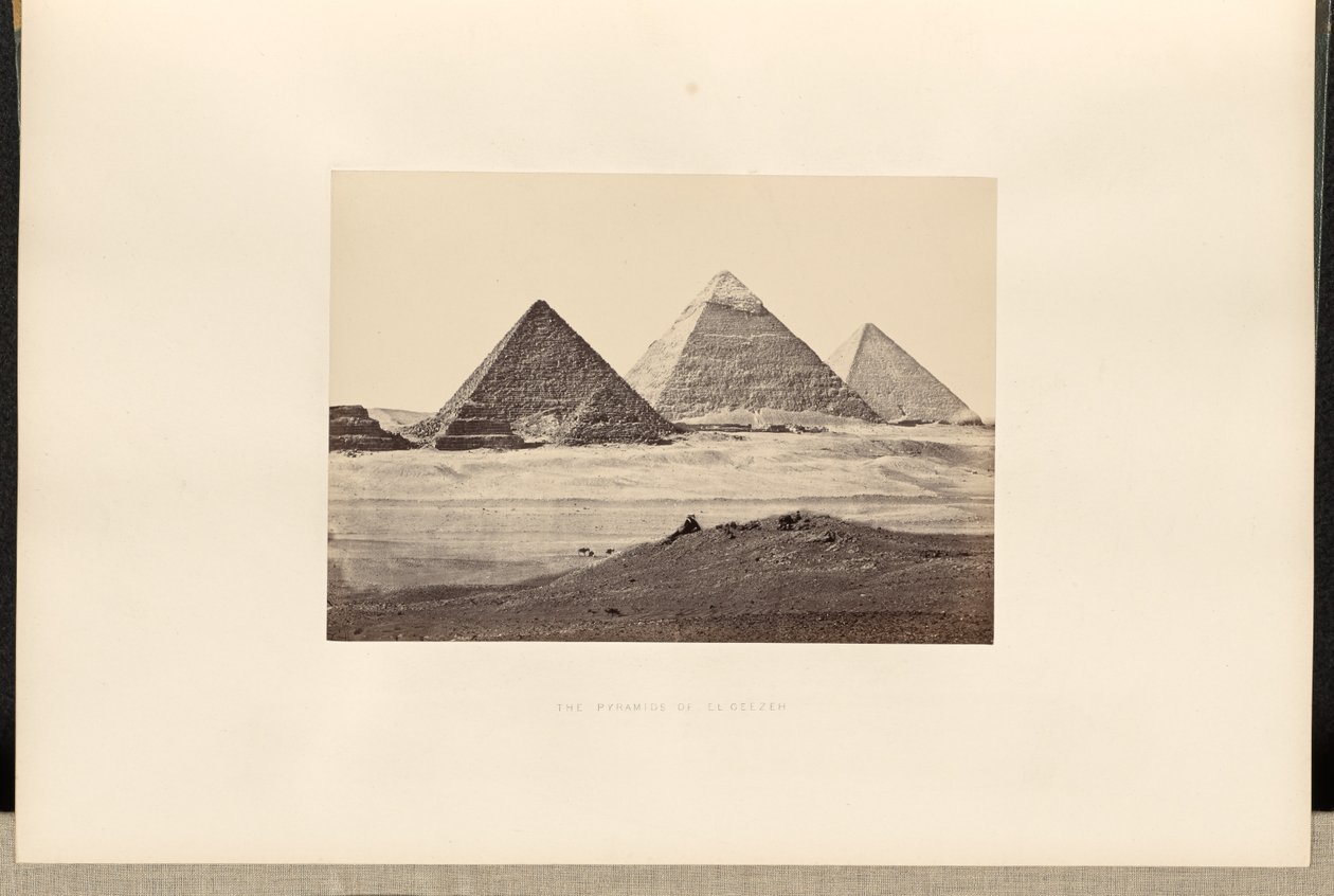 De piramides van El-Geezeh door Francis Frith