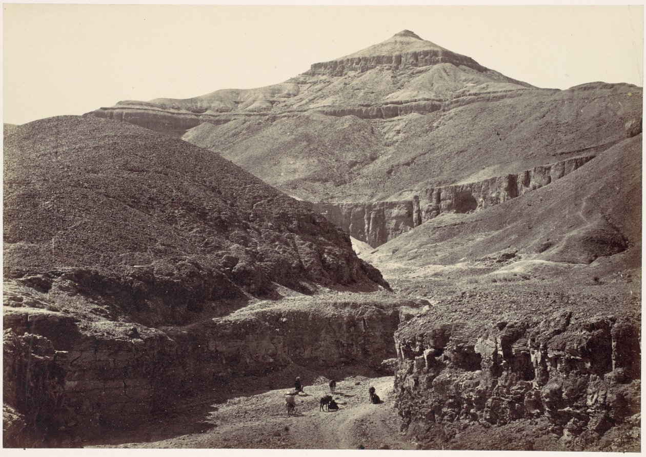 Vallei van de graven der koningen, Thebe door Francis Frith