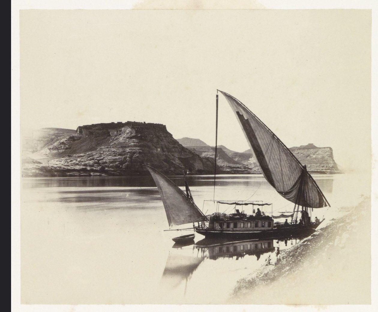 Veerpont bij Qasr Ibrim door Francis Frith