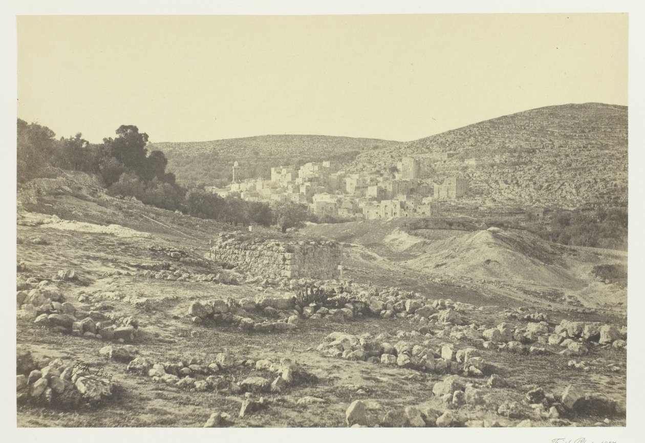 Uitzicht op Hebron door Francis Frith