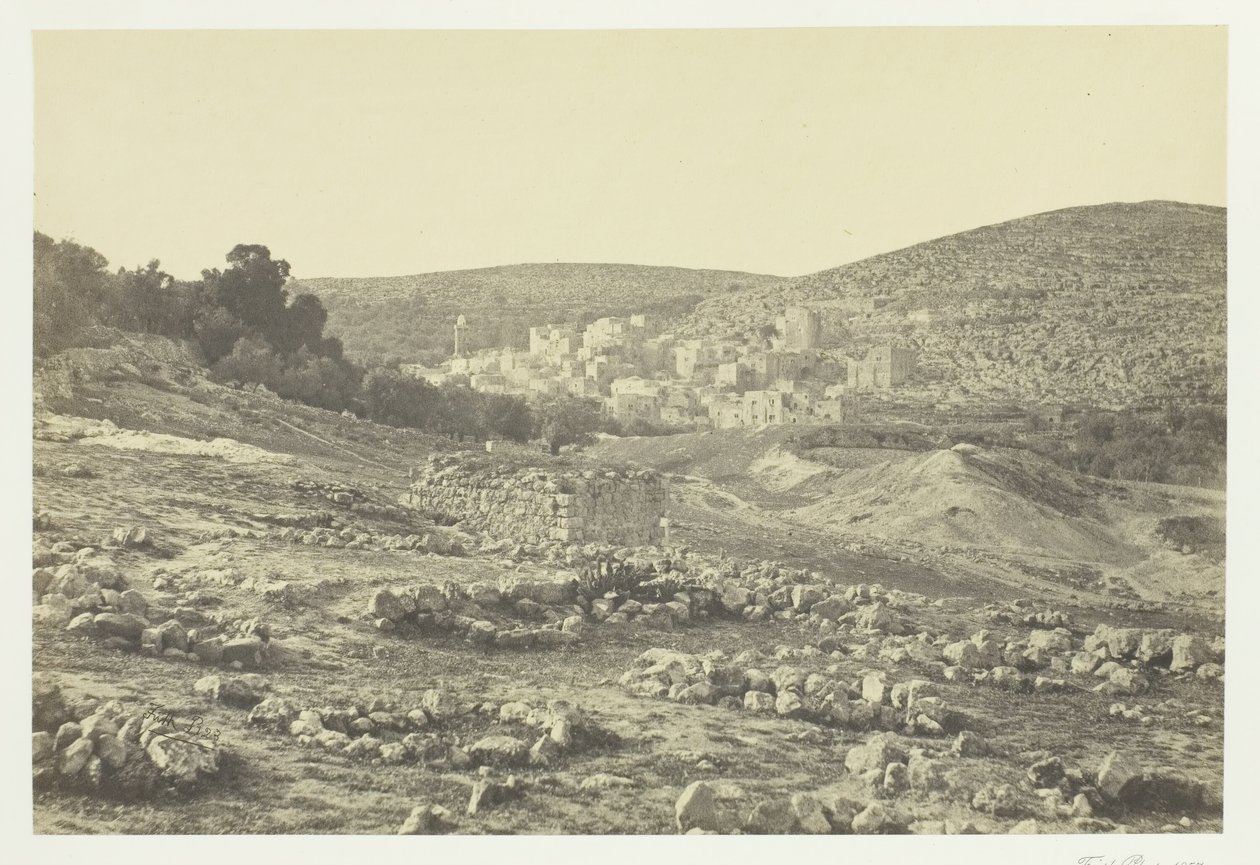Uitzicht op Hebron door Francis Frith