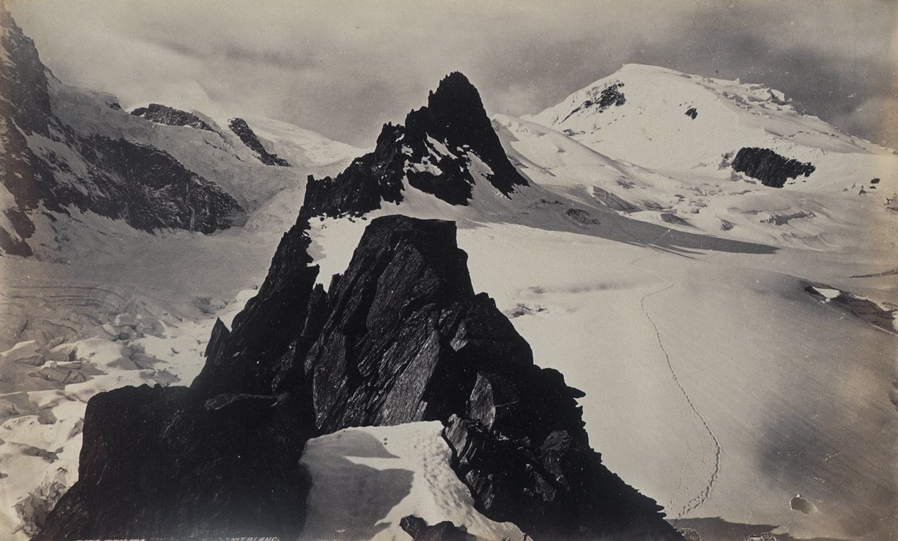 Uitzicht vanaf de Mont Blanc door Francis Frith