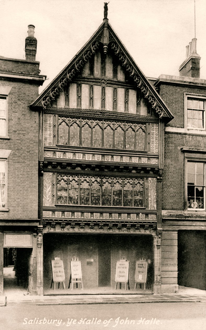 John Halle Hall, Salisbury, Wiltshire, begin 20e eeuw door Frith and Co