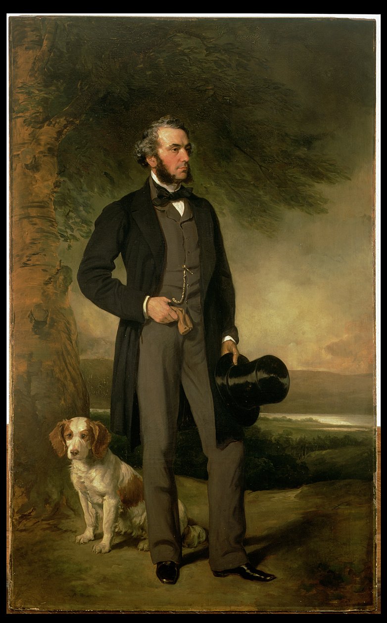 Portret van John Hick Esq, JP, ca. 1861 door Francis Grant