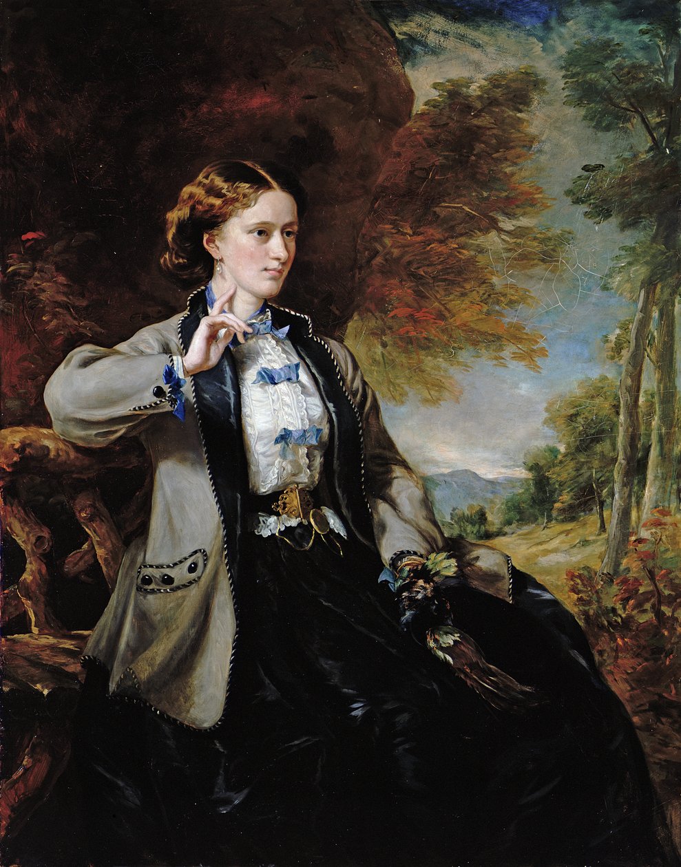 Portret van de Hon. Mrs Meynell-Ingram door Francis Grant