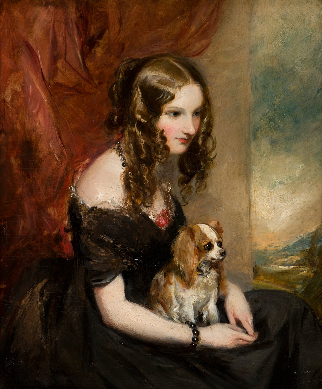 Portret van de Eerwaarde Selina Weld Forester, Burggraaf Newport en later Gravin van Bradford door Francis Grant