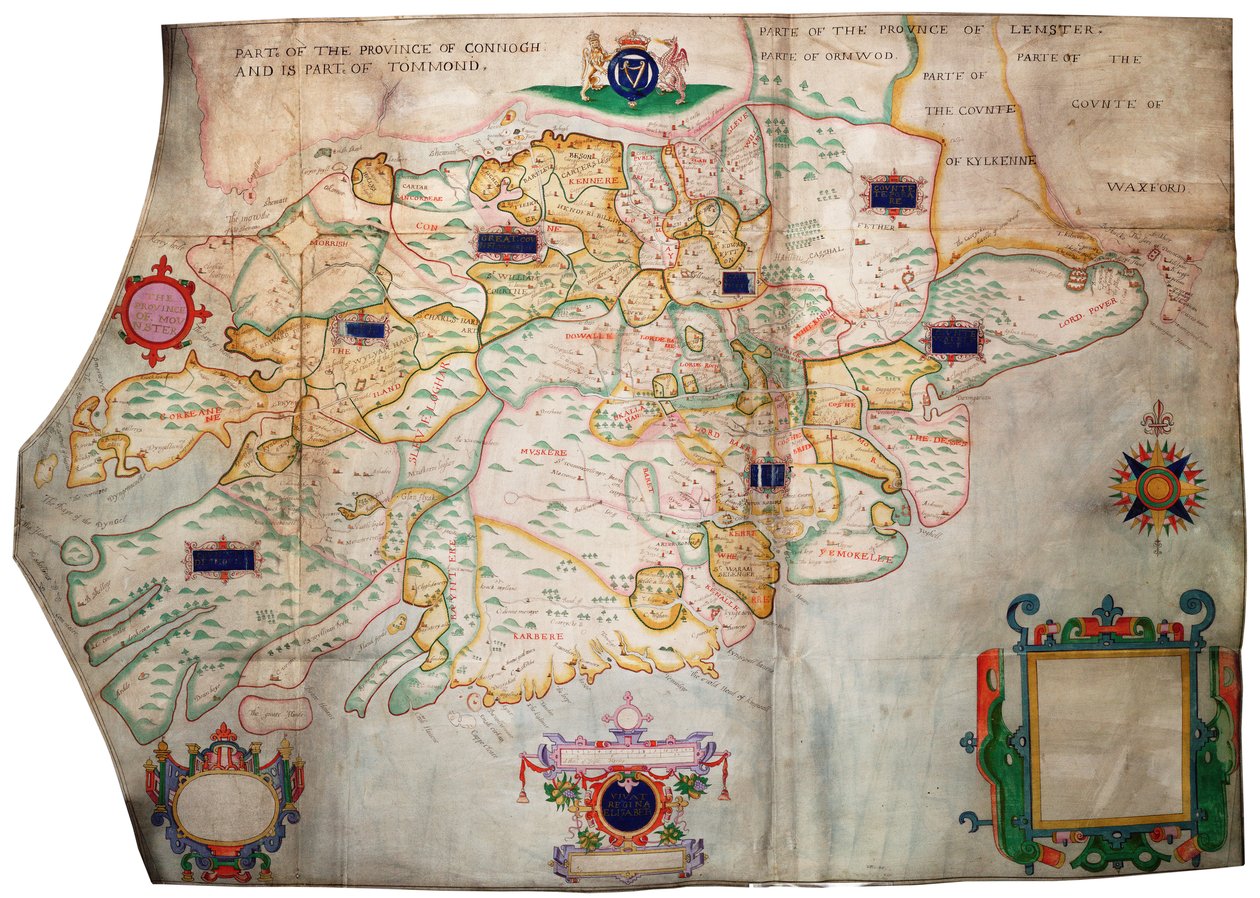 Provincie Munster, Ierland, ca. 1595 door Francis Jobson