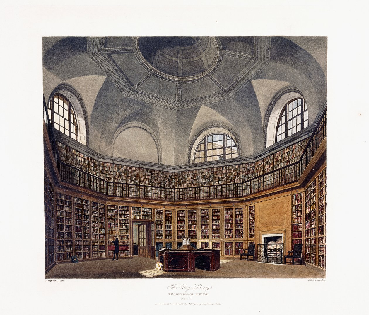 De Koninklijke Bibliotheek, Buckingham House door Francis Phillip (after) Stephanoff