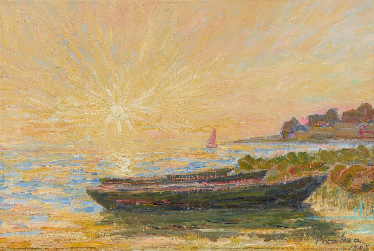 Boten in Martigues door Francis Picabia