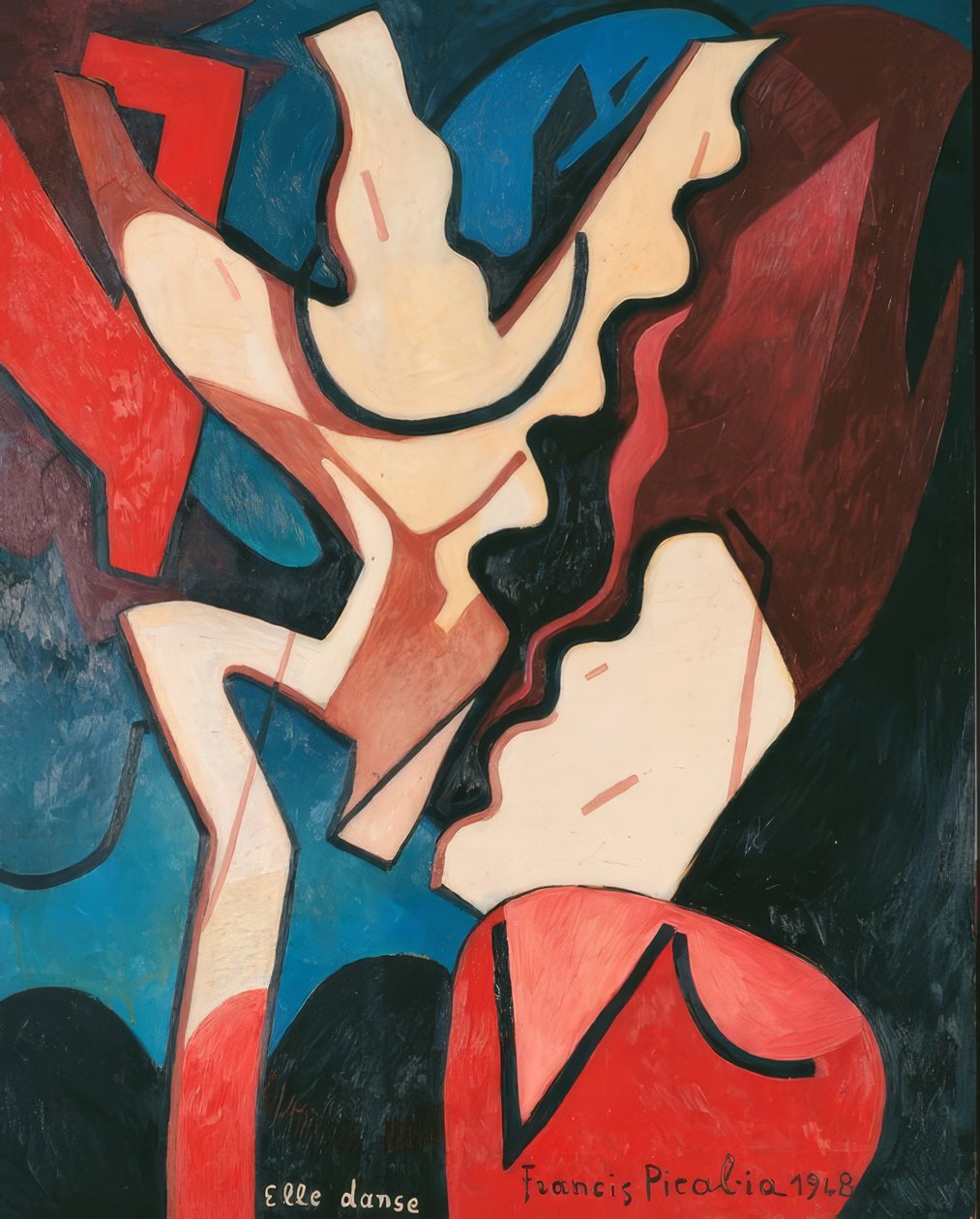 Dansende vrouw door Francis Picabia