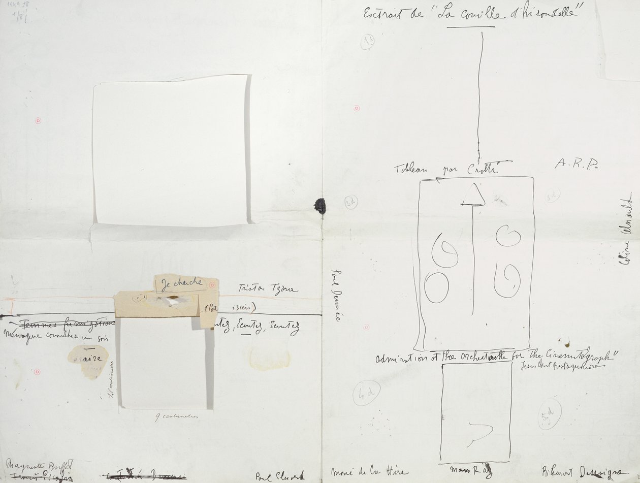 Lay-out voor het Dada-bulletin 