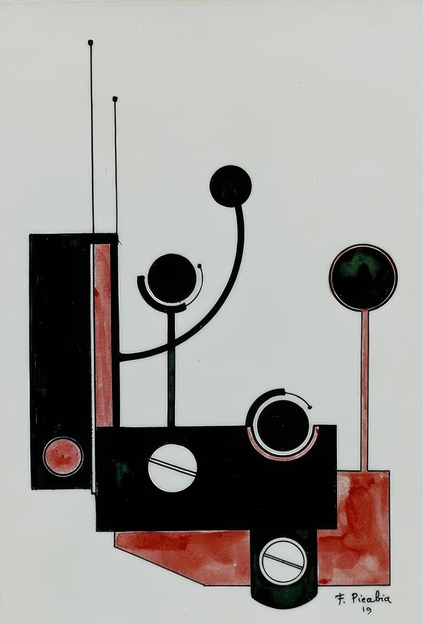 Mechanische samenstelling II door Francis Picabia