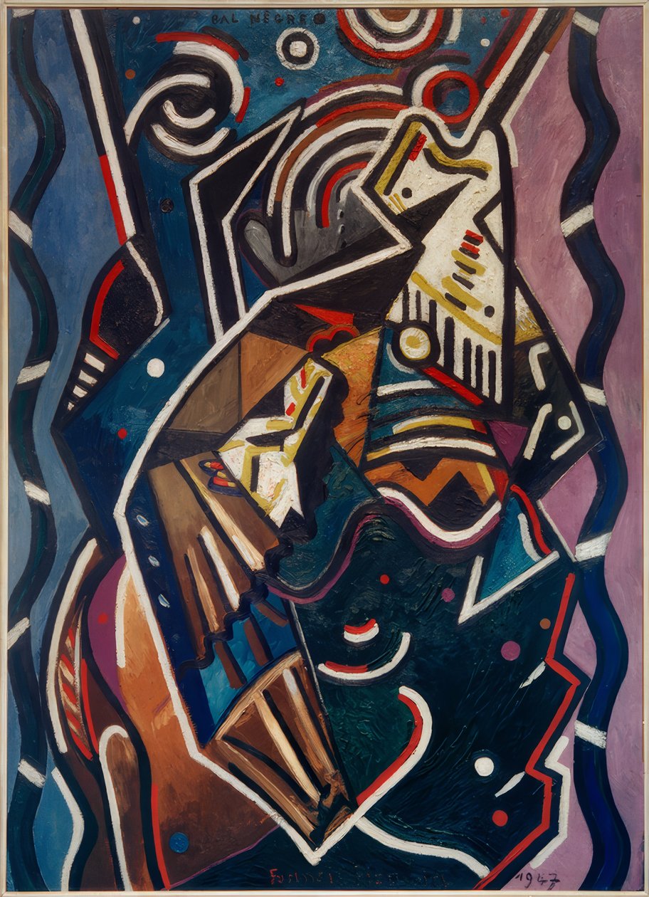 Zwarte bal door Francis Picabia