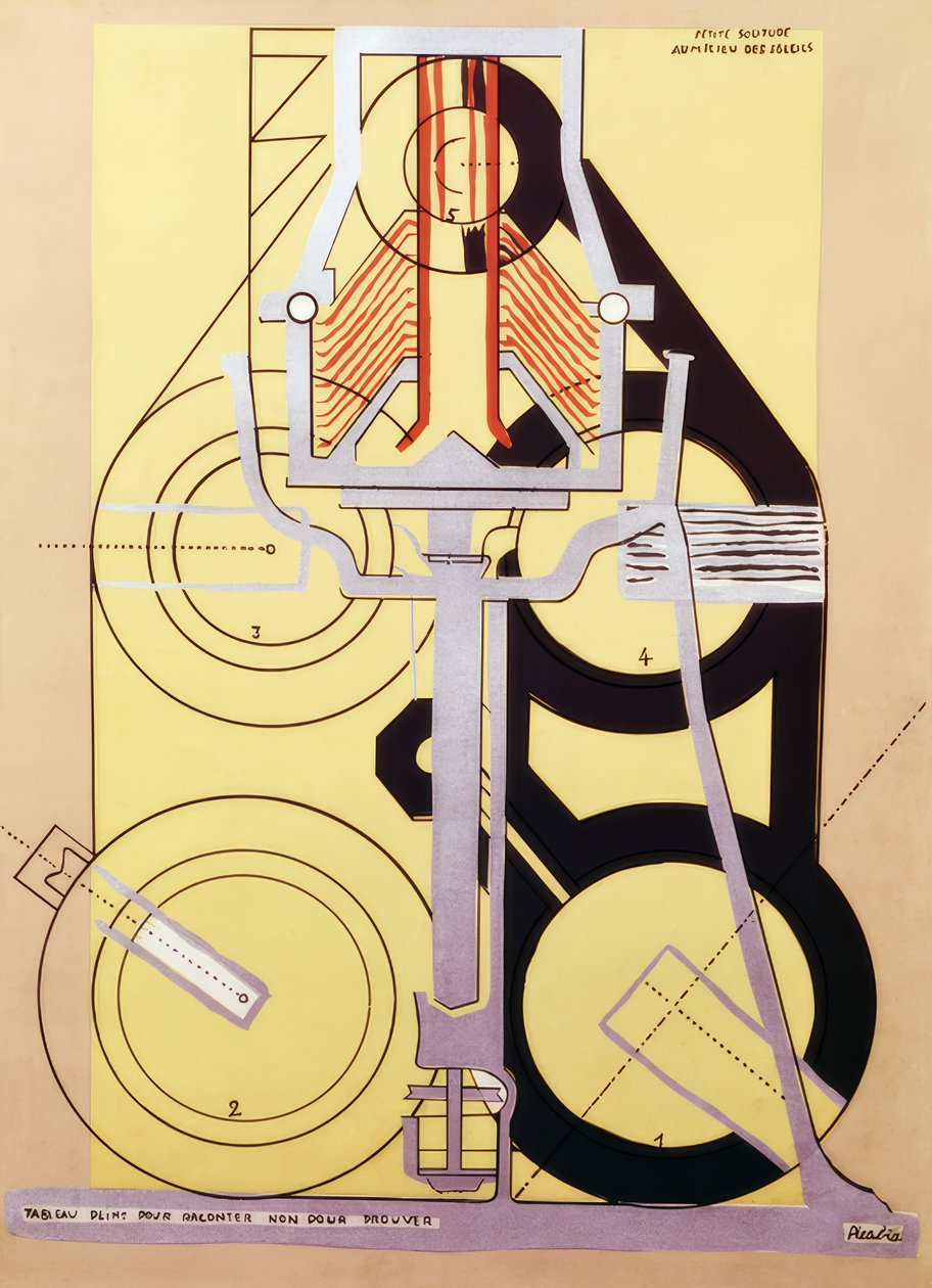 Kleine eenzaamheid tussen de zonnen door Francis Picabia