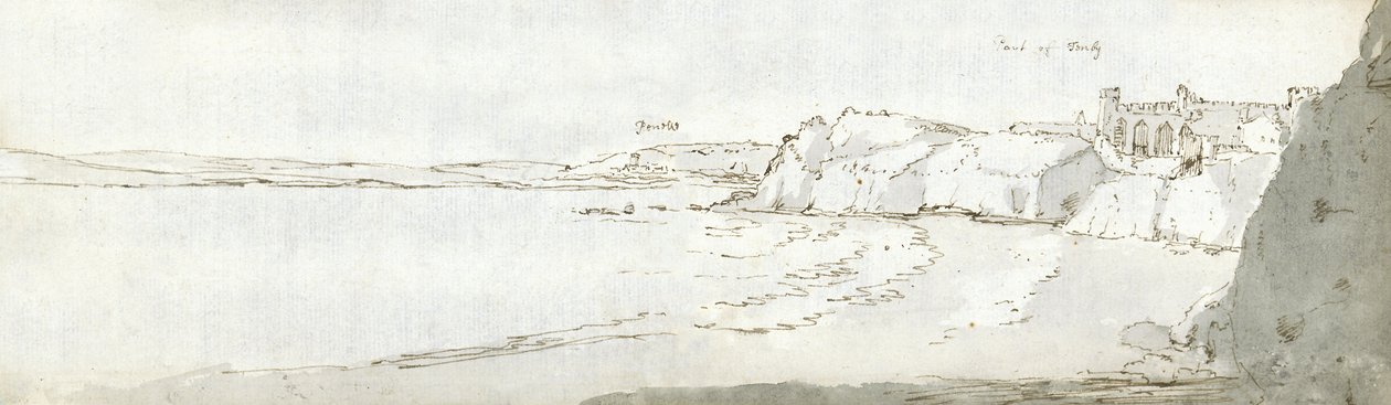 Haven van Tenby, c.1678 door Francis Place