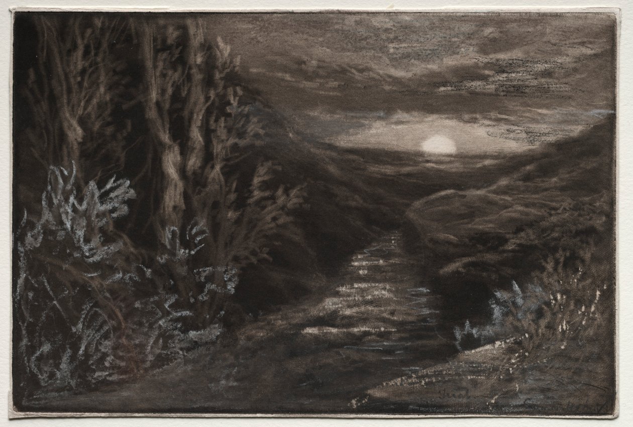 Een heidebeek door Francis Seymour Haden