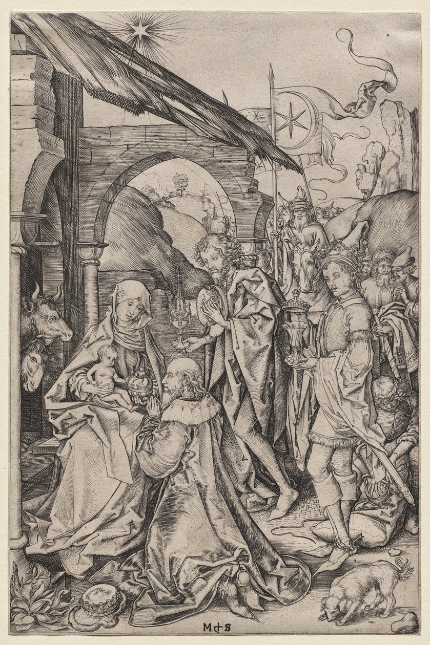 Aanbidding der Wijzen door Francis Seymour Haden