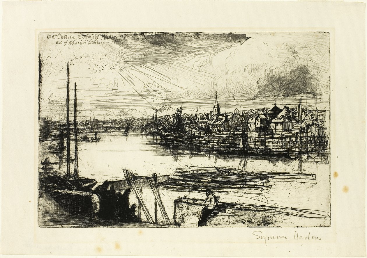 Battersea Reach door Francis Seymour Haden