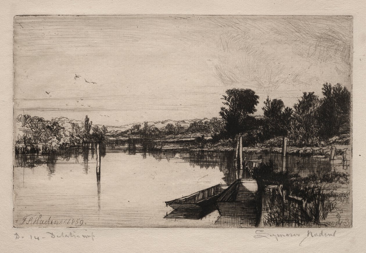 Egham door Francis Seymour Haden