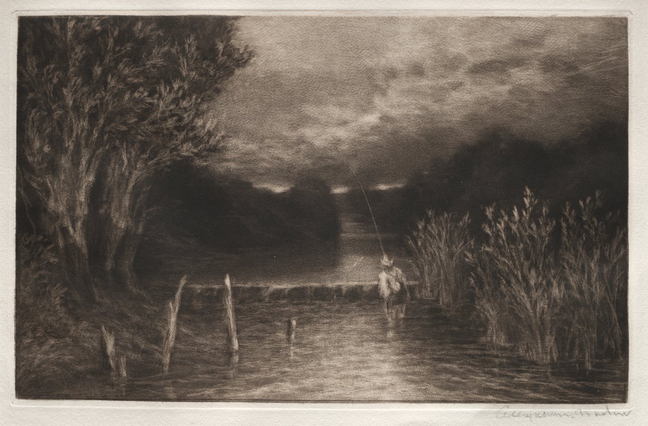 Vliegvissen door Francis Seymour Haden