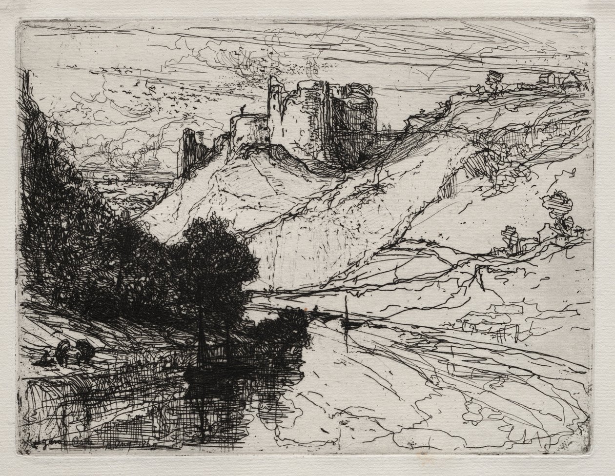 Kilgaren Castle door Francis Seymour Haden