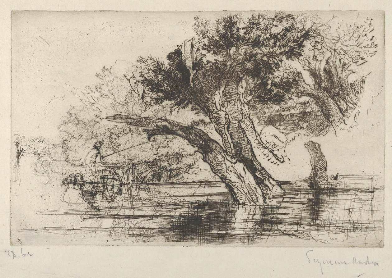 Penton Hook, 1864 door Francis Seymour Haden