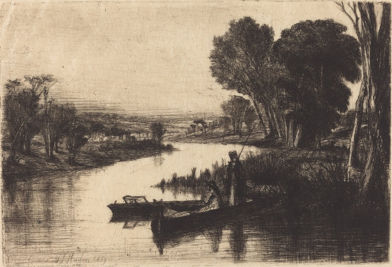Thames Vissers door Francis Seymour Haden