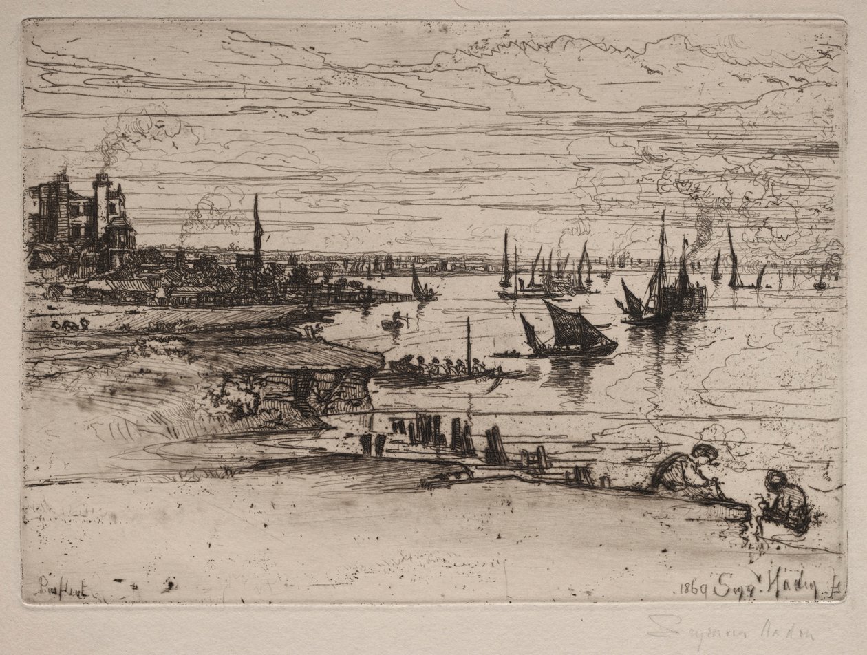 De herberg, Purfleet door Francis Seymour Haden