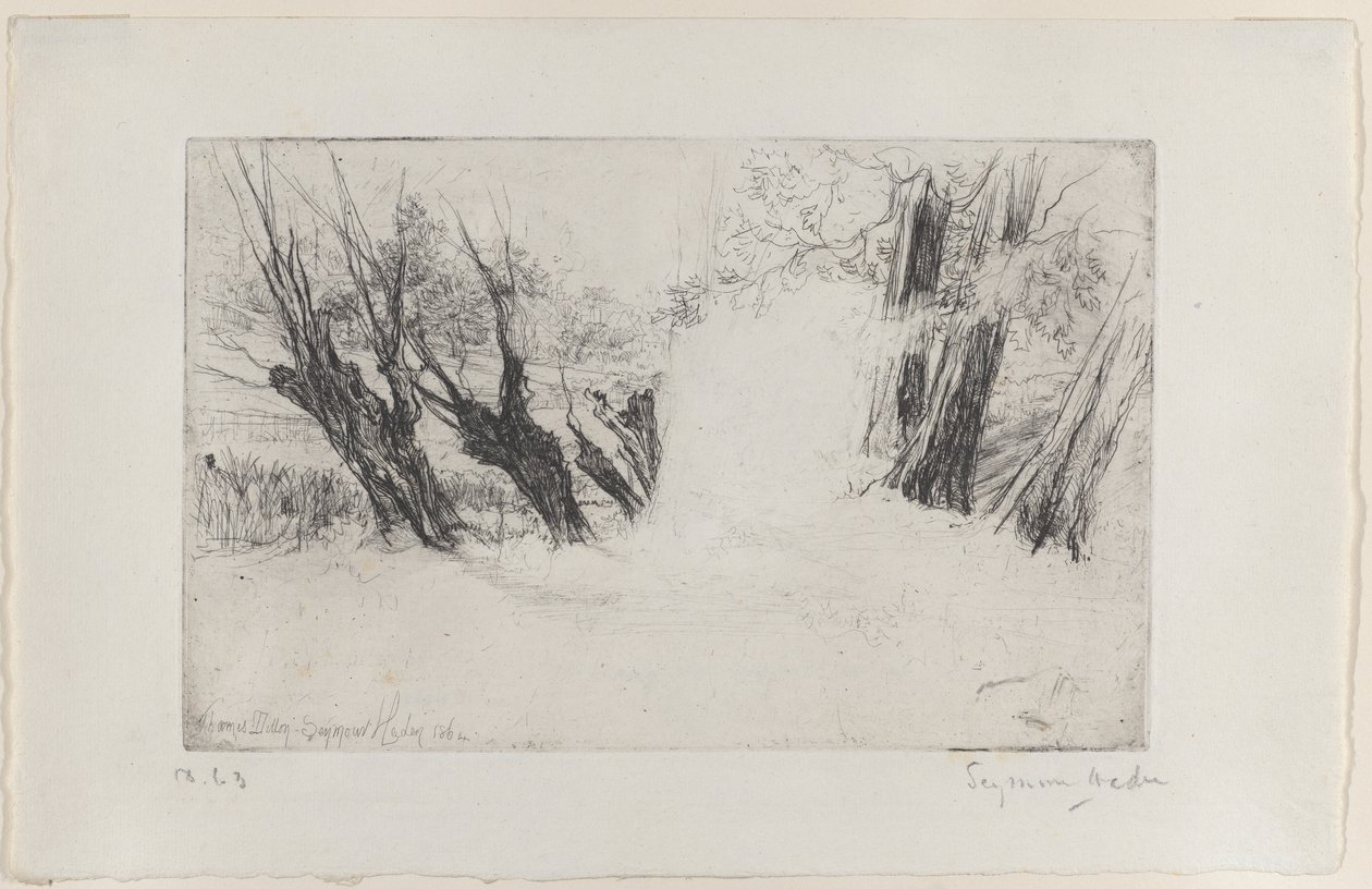 De Wandeling van de Geliefden, Nr. I door Francis Seymour Haden