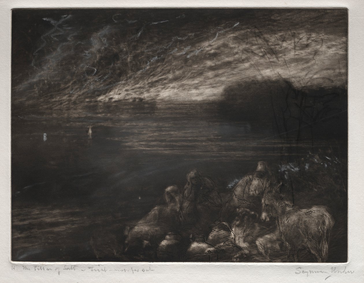 De Zuil van Zout door Francis Seymour Haden
