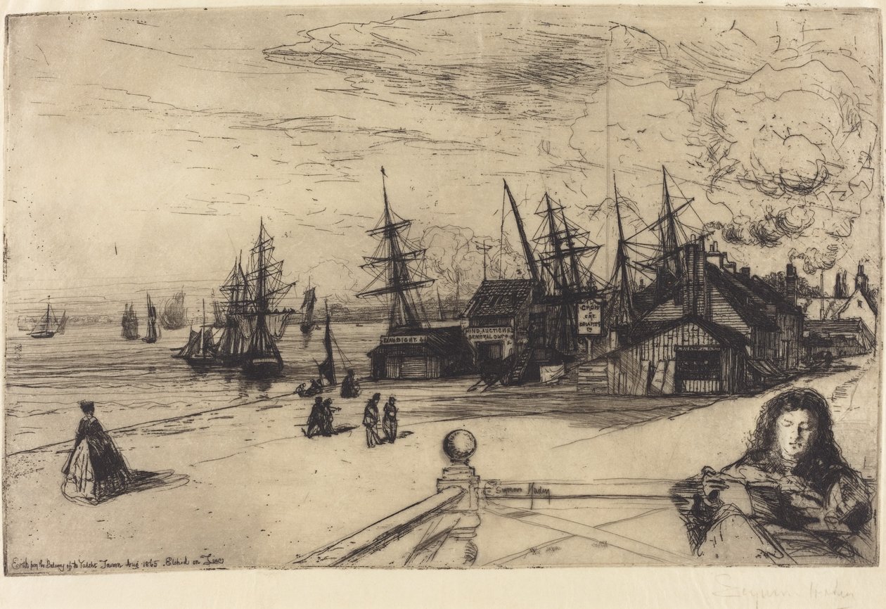 Yachttaverne, Erith door Francis Seymour Haden