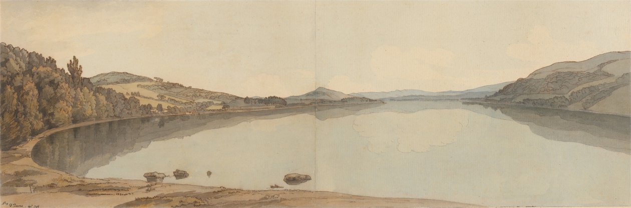 Het Windermere-meer door Francis Towne
