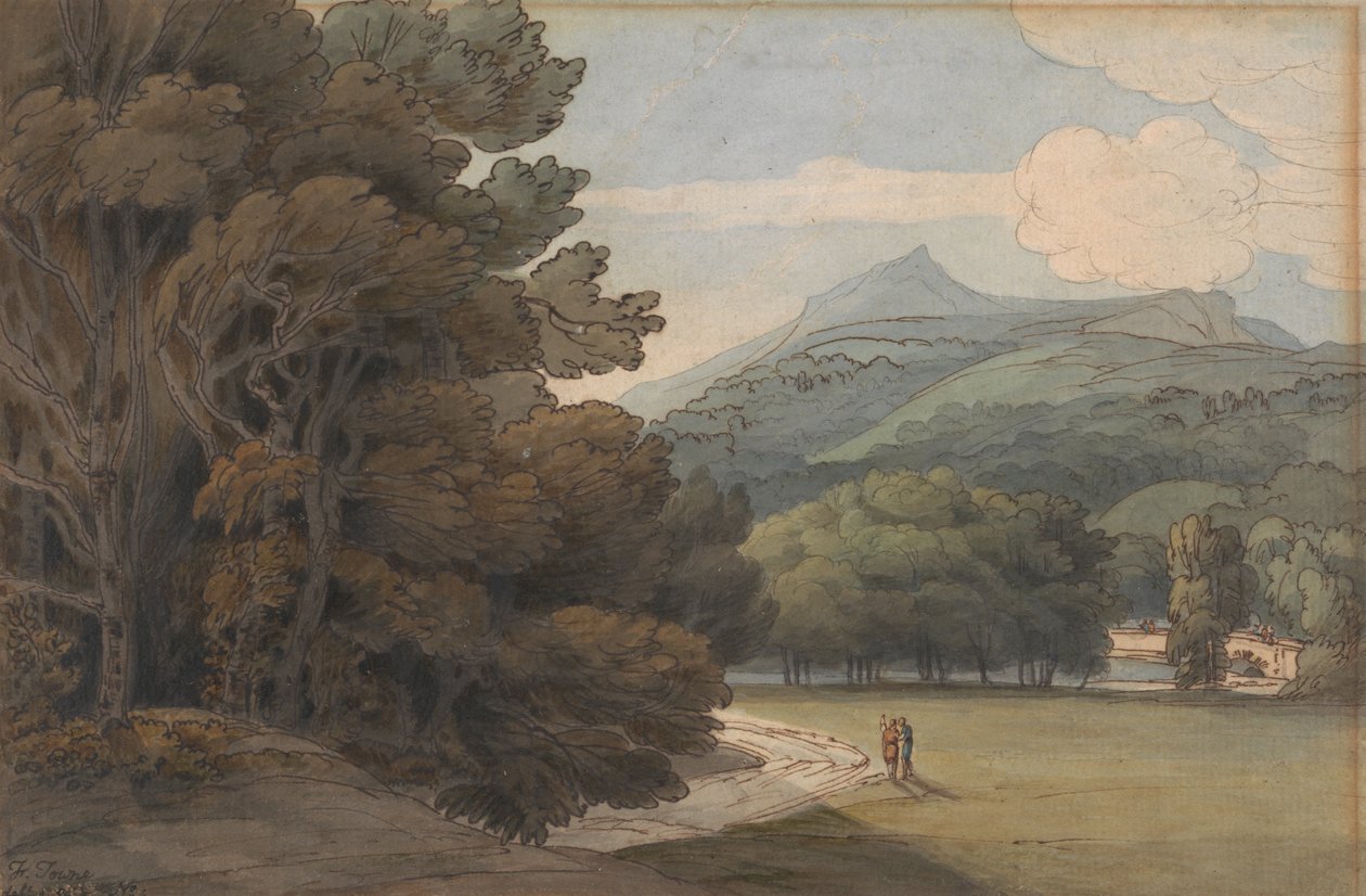 In de buurt van Ambleside door Francis Towne